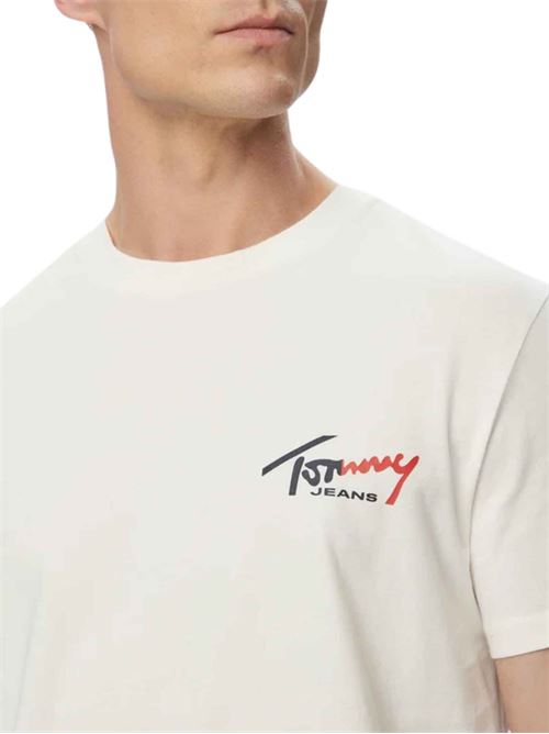 T-shirt slim fit con logo Tommy Jeans | DM0DM22538YBH